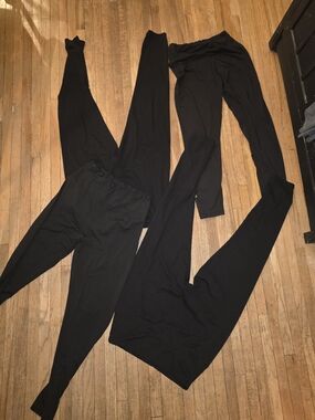 Source Unknown 4 Black Women's Stretch Leggings Pack - Sleek Everyday Basics